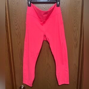 Fabletics PureLuxe Bright Coral Leggings - L